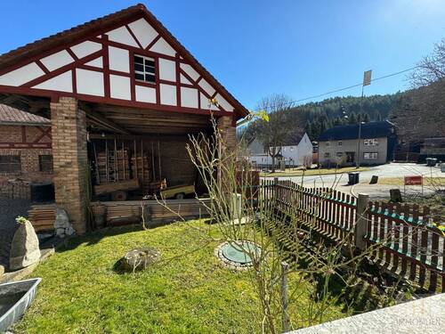 EG – Blick aus dem Wohnzimmer auf die Toreinfahrt - 