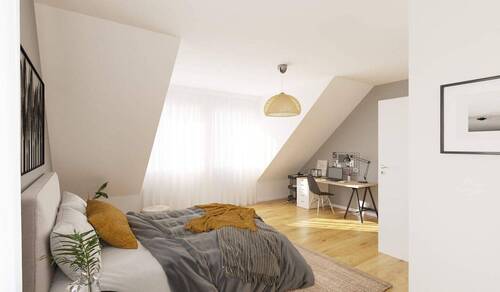 Ein komfortables Schlafzimmer - 