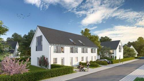 120 SD 40 - Eingang - KfW-55: Moderne Doppelhaushälfte mit ca. 120 m² Wohnfläche in Wedel