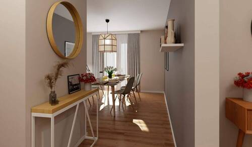 Ein einladender Durchgang mit Sichtachse in den Wo - 