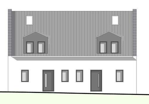 Ansicht Front - Grundstück in Moorrege / Klevendeich