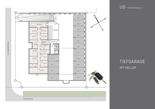 Untergeschoss - 3 Zimmer Etagenwohnung zum Kaufen in Freiburg im Breisgau