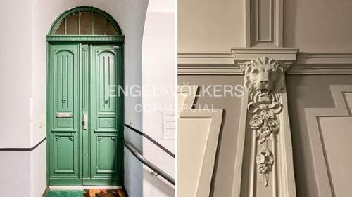 Wohnungstür und Stuckdetails - Einfamilienhaus in Oranienburg