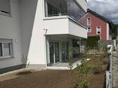 Wintergarten inzwischen verglast + Aussenanlage - 3 Zimmer Terrassenwohnung zum Kaufen in Weiler-Simmerberg