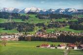 Blick aus Westen auf Weiler - 3 Zimmer Terrassenwohnung in Weiler-Simmerberg