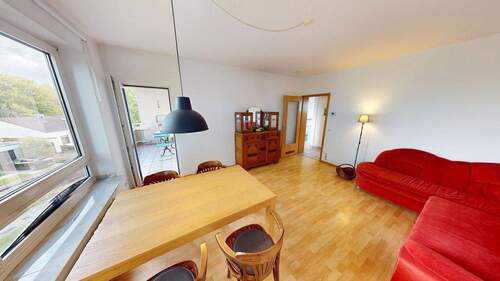 Wohnzimmer - 2 Zimmer Etagenwohnung zum Kaufen in Aachen