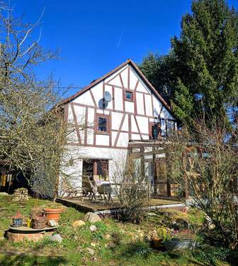 Gartenansicht - Fachwerkhaus für Liebhaber Nähe Flammersfeld! 30 min. Hennef B8, 10 min. A3!
