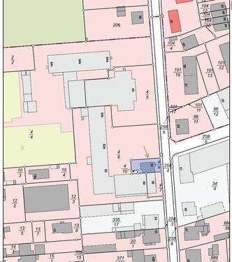 Katasterauszug markiert - 