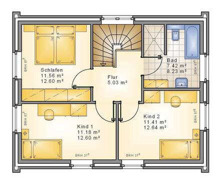 Dachgeschoss - Einfamilienhaus mit 107,00 m² in Oldenburg / Alexandersfeld zum Kaufen