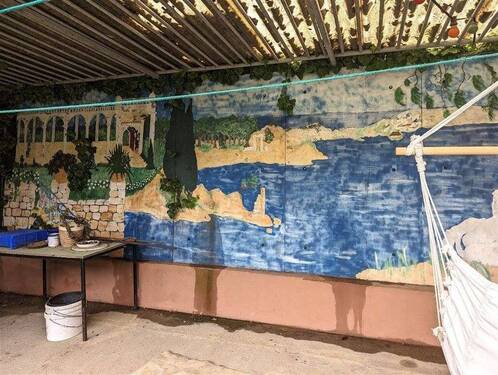 Terrasse handgemalt - 