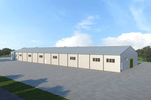 3D ansicht - Halle in Krukow