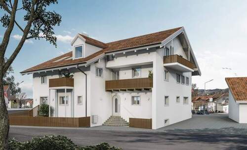 Außenbild - TOP! 2 Zimmer Wohnung im EG eines kernsanierten Wohn- und Geschäftshaus in Peißenberg