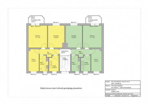 Bild 2 - 3 Zimmer Etagenwohnung zur Miete in Merseburg