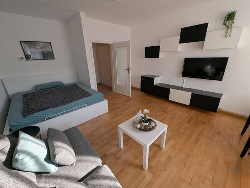 Wohnzimmer - 1 Zimmer Etagenwohnung in Hannover