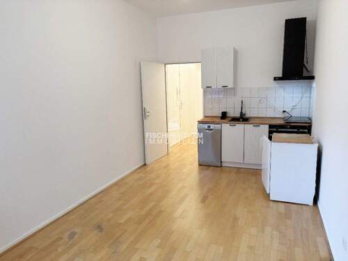 Wohnküche 1. Blick - Etagenwohnung mit 47,00 m&sup2; in Düsseldorf zur Miete