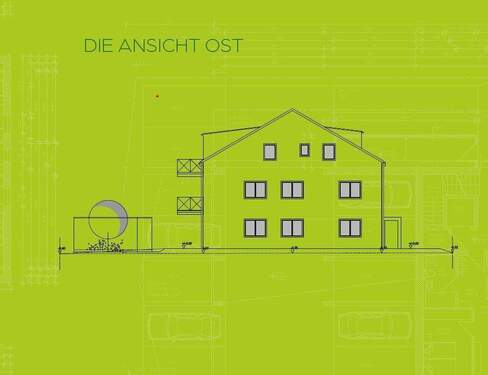 Ansicht Ost - 3 Zimmer Etagenwohnung in Baierbach