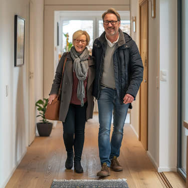 Entspannt Zuhause genießen (Visualisierung) (41).p - #Vom Haus in die Wohnung, mit Aufzug und Balkon#