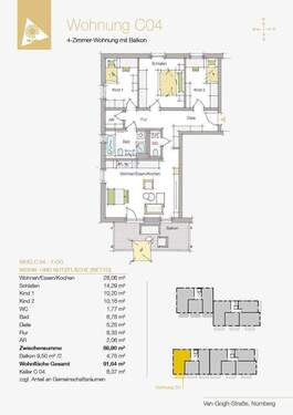 Eckwohnung mit viel Licht - 