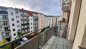 Blick vom Balkon. - 