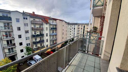 Blick vom Balkon. - 