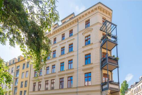 Gebäudeansicht - 4 Zimmer Etagenwohnung zum Kaufen in Leipzig