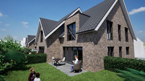 Ansicht Süd und Ost Haus 6 - Stadthaus in zentraler Lage von Meppen Schlüsselfertiger Neubau direkt vom Bauträger