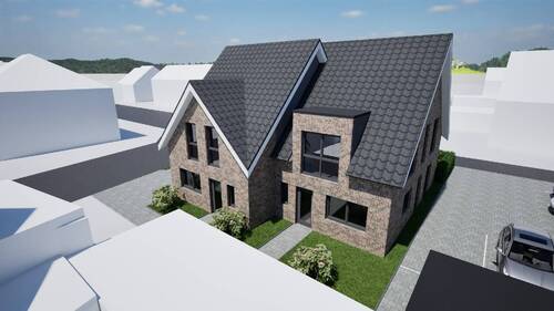Hauseingänge Haus 6 und Haus 5 - 5 Zimmer Doppelhaushälfte in Meppen