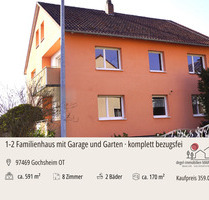 VIEL PLATZ FÜR IHRE PLÄNE – 1–2 Familienhaus mit 2 Wohneinheiten, Garten & Ausbaupotenzial - Gochsheim