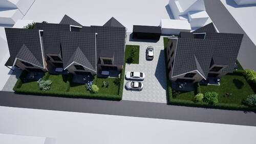 Gesamtansicht Süd Haus 1-6 - Doppelhaushälfte mit 123,00 m² in Meppen zum Kaufen