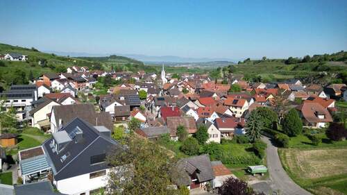 Blick über den Vogtsburger Ortsteil Bickensohl - 