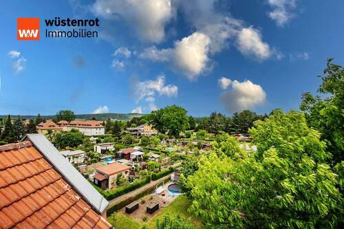 Blick von der Gallerie - Großzügige Maisonette-Wohnung mit Dachterrasse in ruhiger Lage von Heidenau