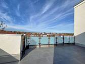 Ausblick von der Terrasse Richtung Nordwest - 4 Zimmer Etagenwohnung zum Kaufen in Aschheim