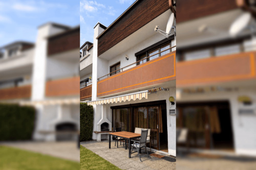 Terrasse Südseite - 5 Zimmer Doppelhaushälfte in Eching
