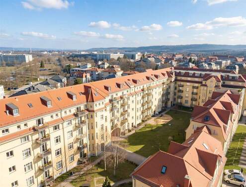 Drohnenansicht - 3 Zimmer Etagenwohnung zum Kaufen in Dresden