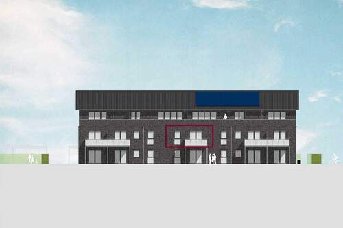 Ansicht-West Wohnung 14 - 2 Zimmer Etagenwohnung in Norderstedt