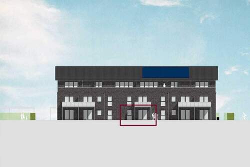 Ansicht-West Wohnung 9 - 2 Zimmer Terrassenwohnung zum Kaufen in Norderstedt
