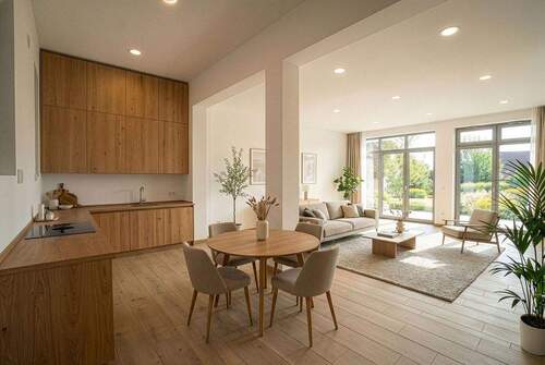 #Wohnen Küche Visualisierung - 3 Zimmer Terrassenwohnung zum Kaufen in Dresden