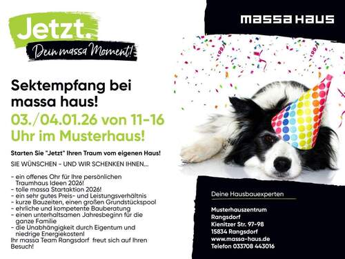 Bild 1 - ?? Jetzt dein massa-Moment! Musterhaus-Event am 03. & 04.01.2026 in Rangsdorf