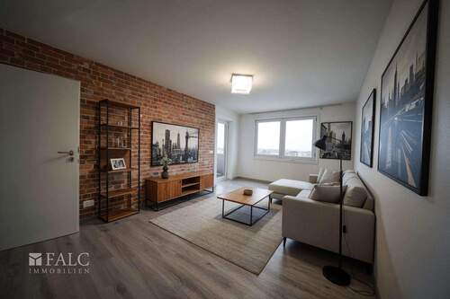 Wohnzimmer - Home Staging - Etagenwohnung mit 75,00 m&sup2; in Hamburg zum Kaufen