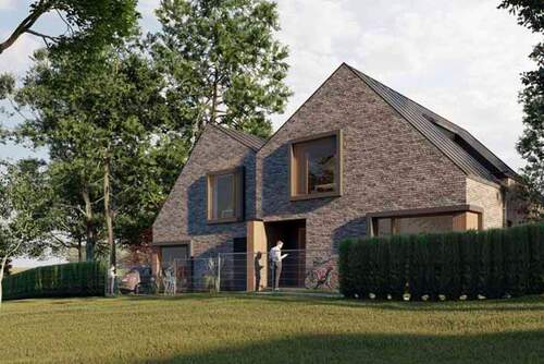 Außenansicht - Exklusive NEUBAU-DoppelhaushälfteKfW-40-Standard + Dachterrasse in Lemsahl-Mellingstedt 2025