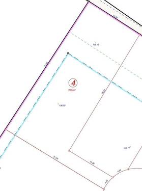 Grundstück Planauschnitt Teifläche 4 - 