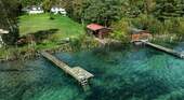 Bild 1 - Selten. Echt. Am Wasser. - Seegrundstück mit Bootshaus & Steg am Wörthsee