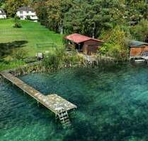 Selten. Echt. Am Wasser. - Seegrundstück mit Bootshaus & Steg am Wörthsee