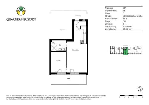 Bild 2 - 2 Zimmer Etagenwohnung in Dresden
