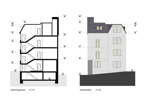 Schnitt Treppenhaus - 