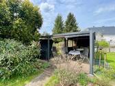 Überdachte Terrasse mit Kamin - 