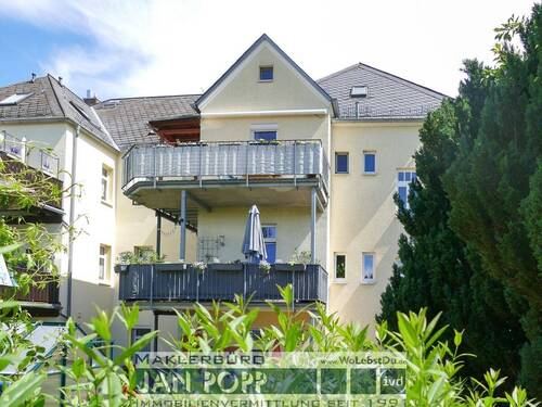 Blick von eigenen Gartenteil - 