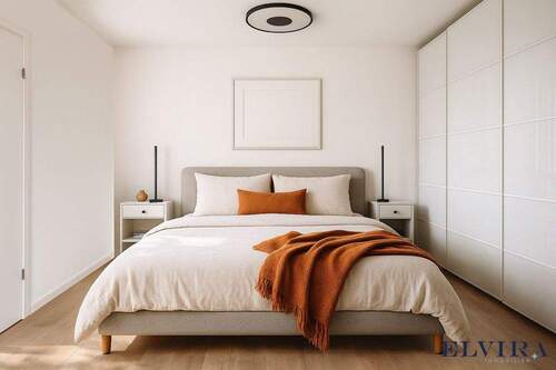 Schlafzimmer Staging - 2 Zimmer Etagenwohnung in München