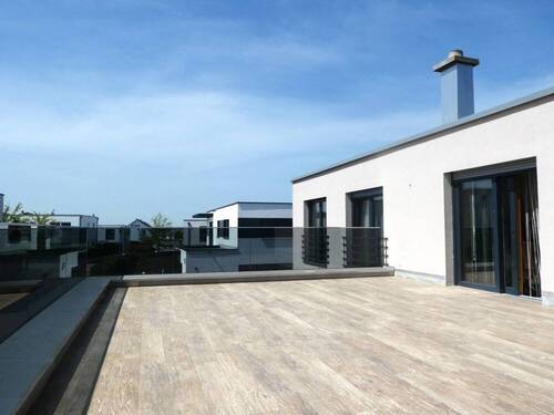 Maxi-Terrasse Blick nach Westen - Etagenwohnung mit 122,00 m² in Neckarsulm / Amorbach zum Kaufen