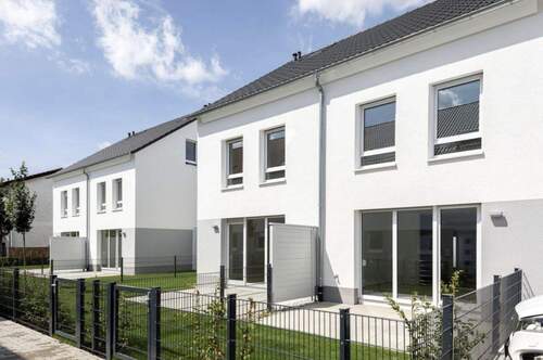 Ansicht Gartenseite - Doppelhaushälfte mit 141,00 m² in Stadecken-Elsheim zum Kaufen